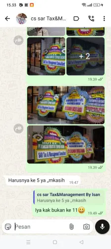 Testimonial Papan Bunga linggarsari